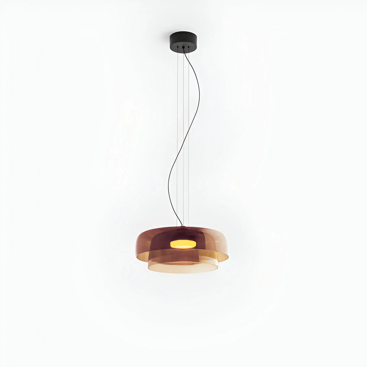 Nico Nordic Layered Colored Glass Pendant Light