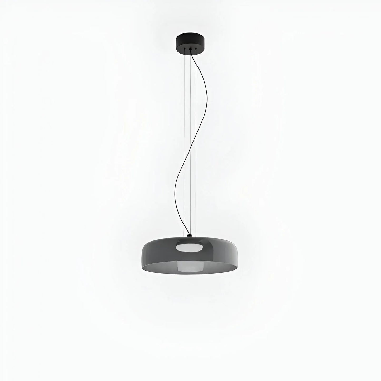 Nordic Glass Pendant Light with Layered Celestial Form