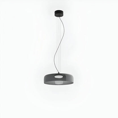 Nordic Glass Pendant Light with Layered Celestial Form