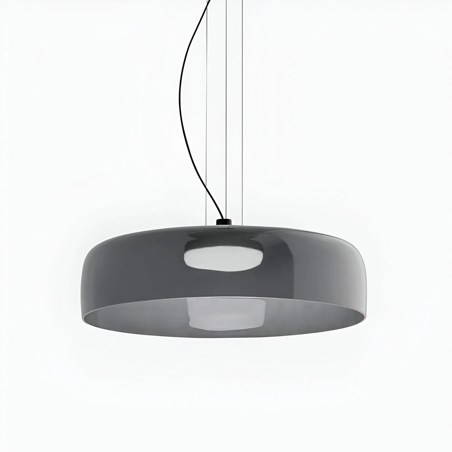Nordic Glass Pendant Light with Layered Celestial Form