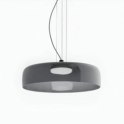 Nordic Glass Pendant Light with Layered Celestial Form