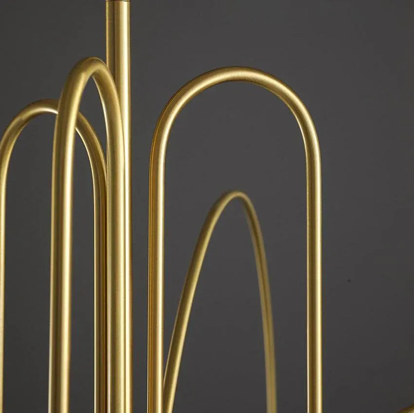 Quilla Nordic Blown Glass & Metal Pendant Light