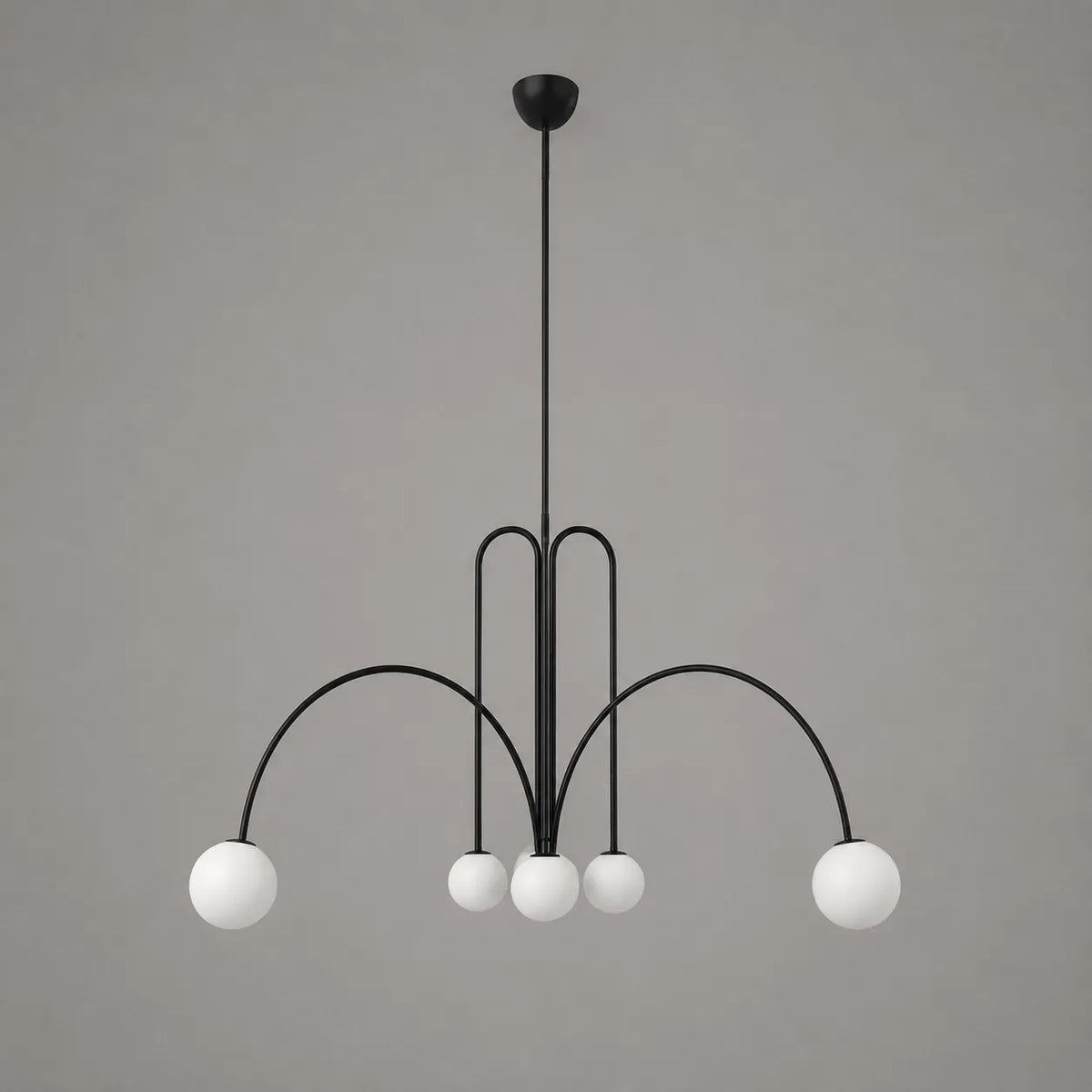 Quilla Nordic Blown Glass & Metal Pendant Light