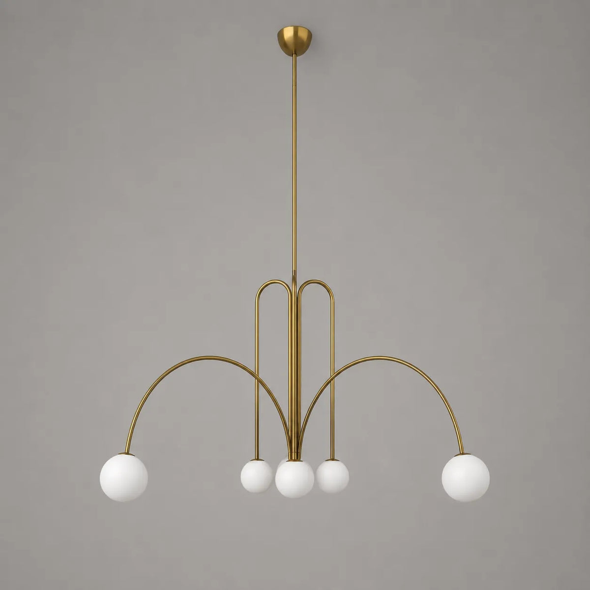 Quilla Nordic Blown Glass & Metal Pendant Light