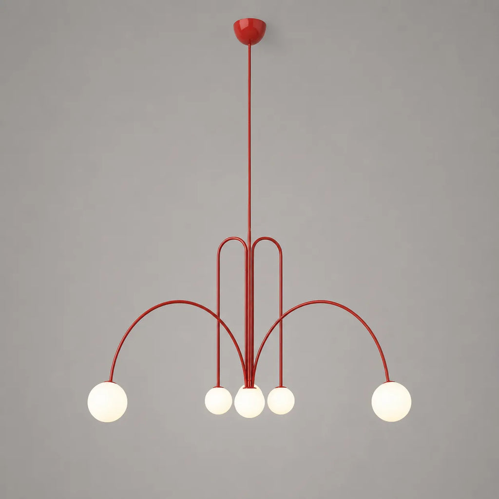 Quilla Nordic Blown Glass & Metal Pendant Light