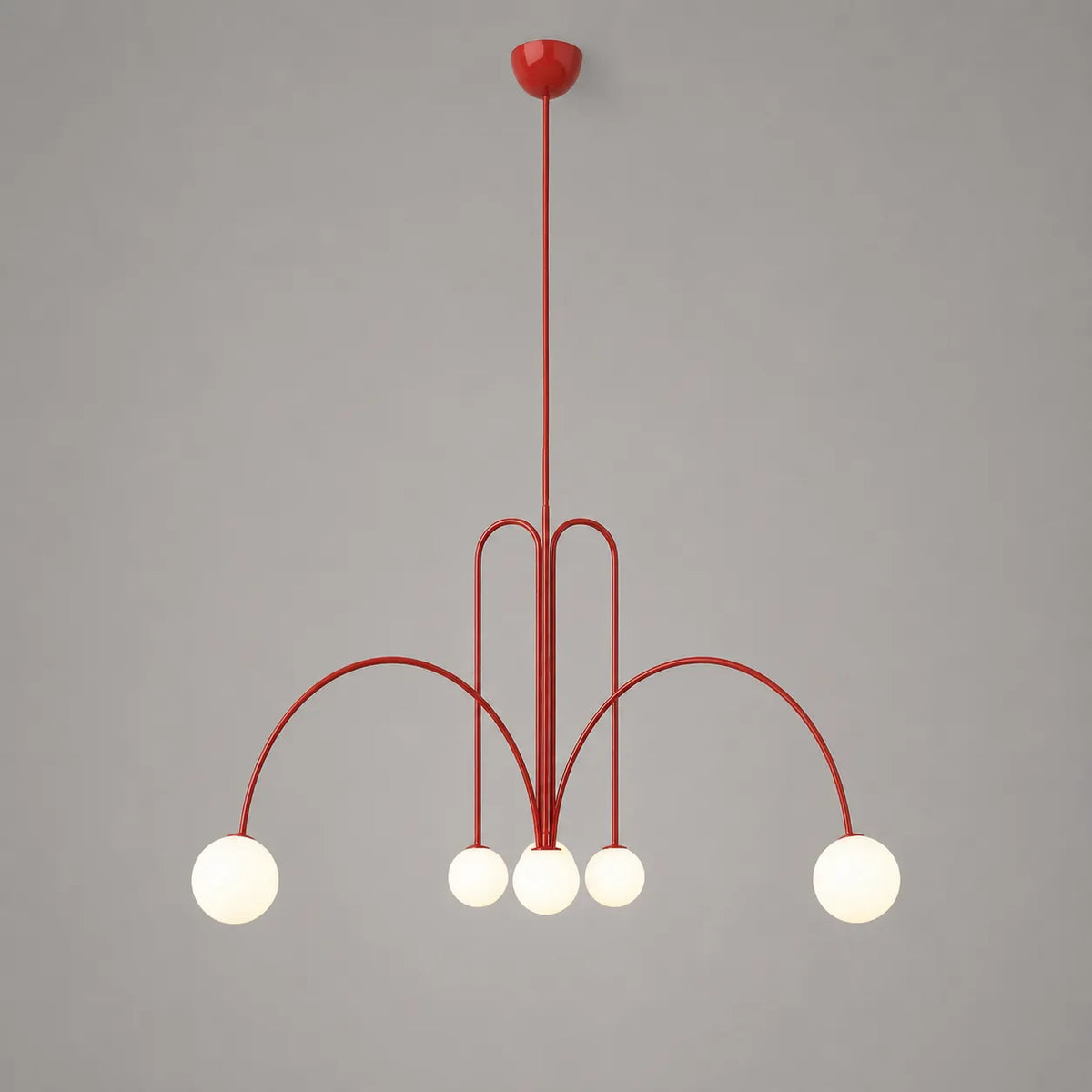 Quilla Nordic Blown Glass & Metal Pendant Light