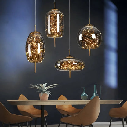 Nordic Luxury Modern Glass Pendant Light