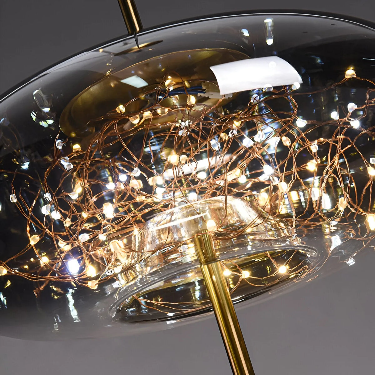 Lyra Nordic Sculptural Glass Pendant Light