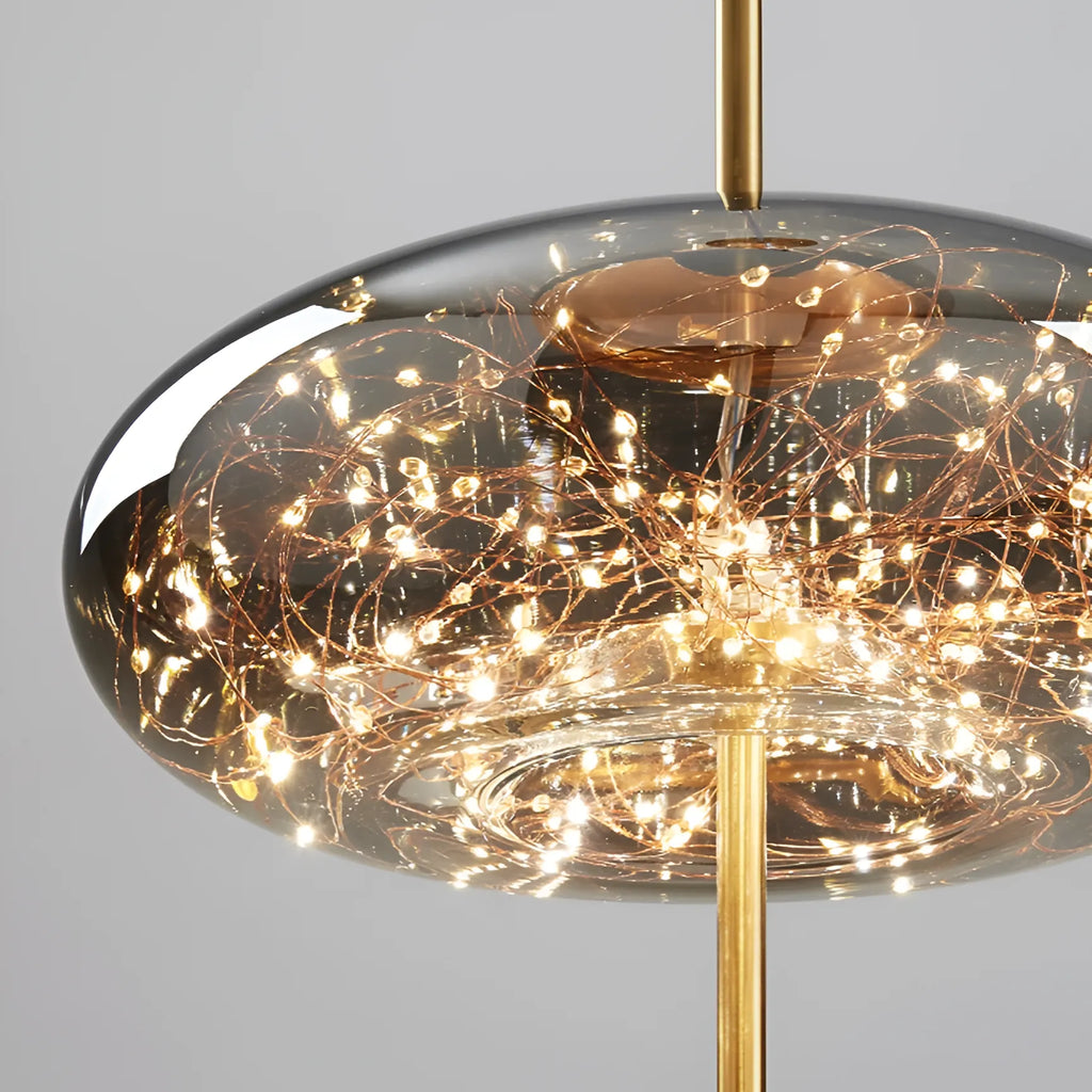 Lyra Nordic Sculptural Glass Pendant Light
