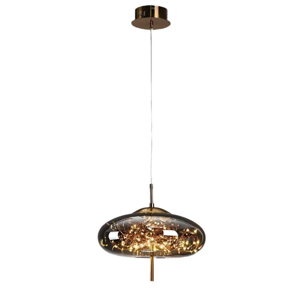 Lyra Nordic Sculptural Glass Pendant Light