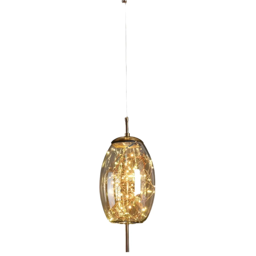 Lyra Nordic Sculptural Glass Pendant Light