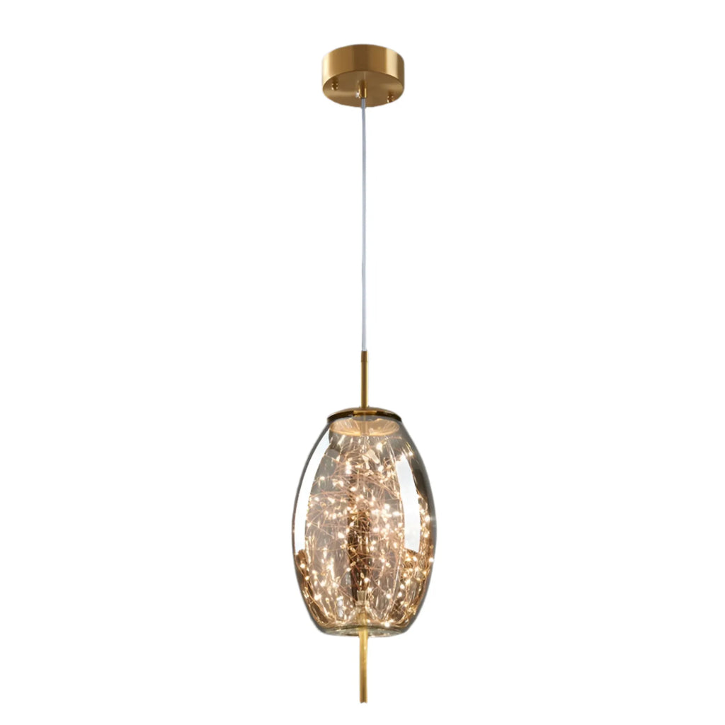 Lyra Nordic Sculptural Glass Pendant Light
