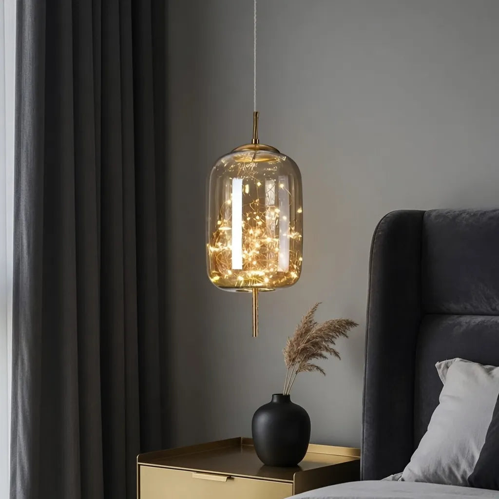 Lyra Nordic Sculptural Glass Pendant Light