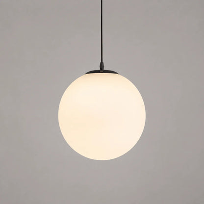 Nordic Milky Glass Globe Pendant Light