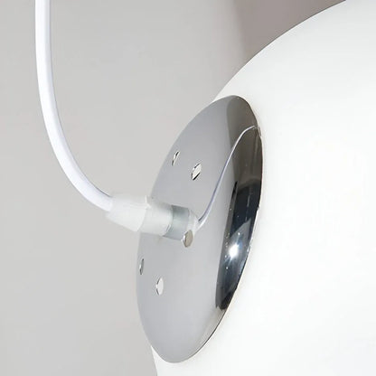 Nordic Milky Glass Globe Pendant Light