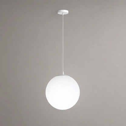 Nordic Milky Glass Globe Pendant Light