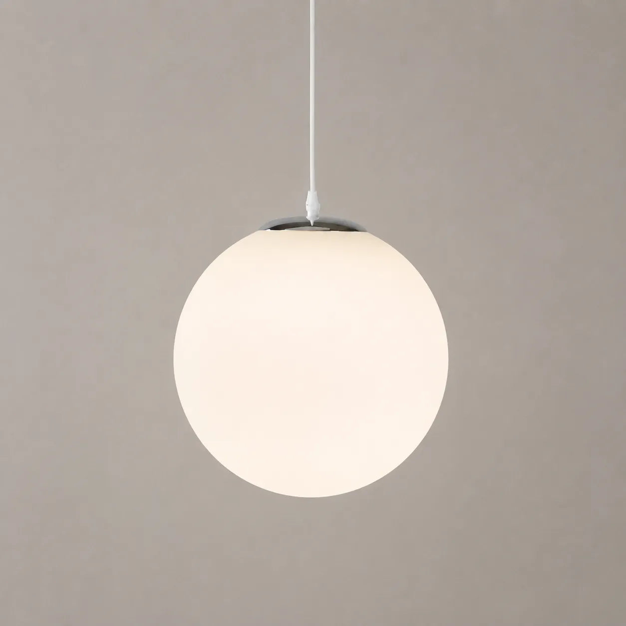 Nordic Milky Glass Globe Pendant Light
