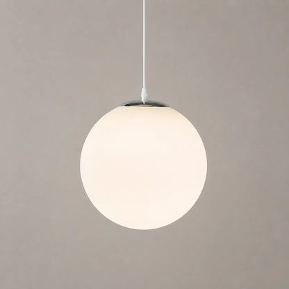 Nordic Milky Glass Globe Pendant Light