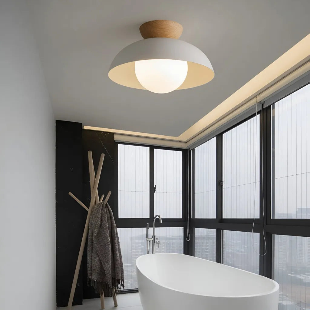 Nordic Minimalist Eco Iron Shade Ceiling Light
