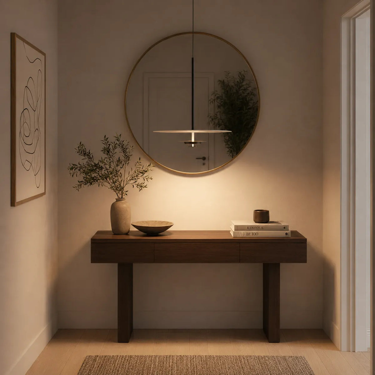 Arion Nordic Minimalist Disc LED Pendant Light