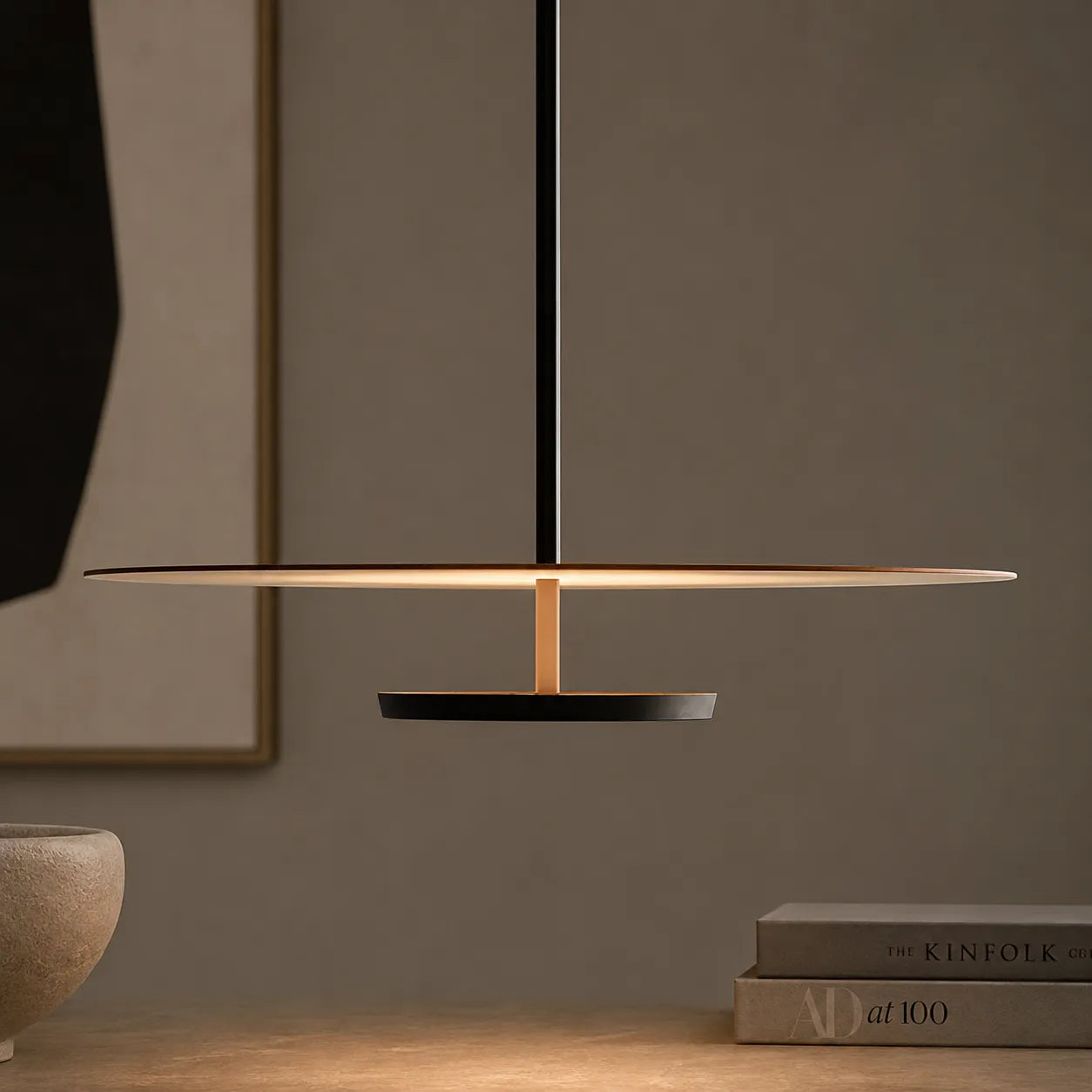 Arion Nordic Minimalist LED Round Disc Pendant Light