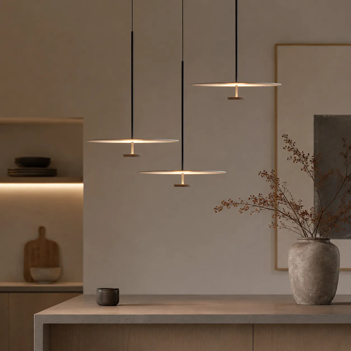 Arion Nordic Minimalist Disc LED Pendant Light