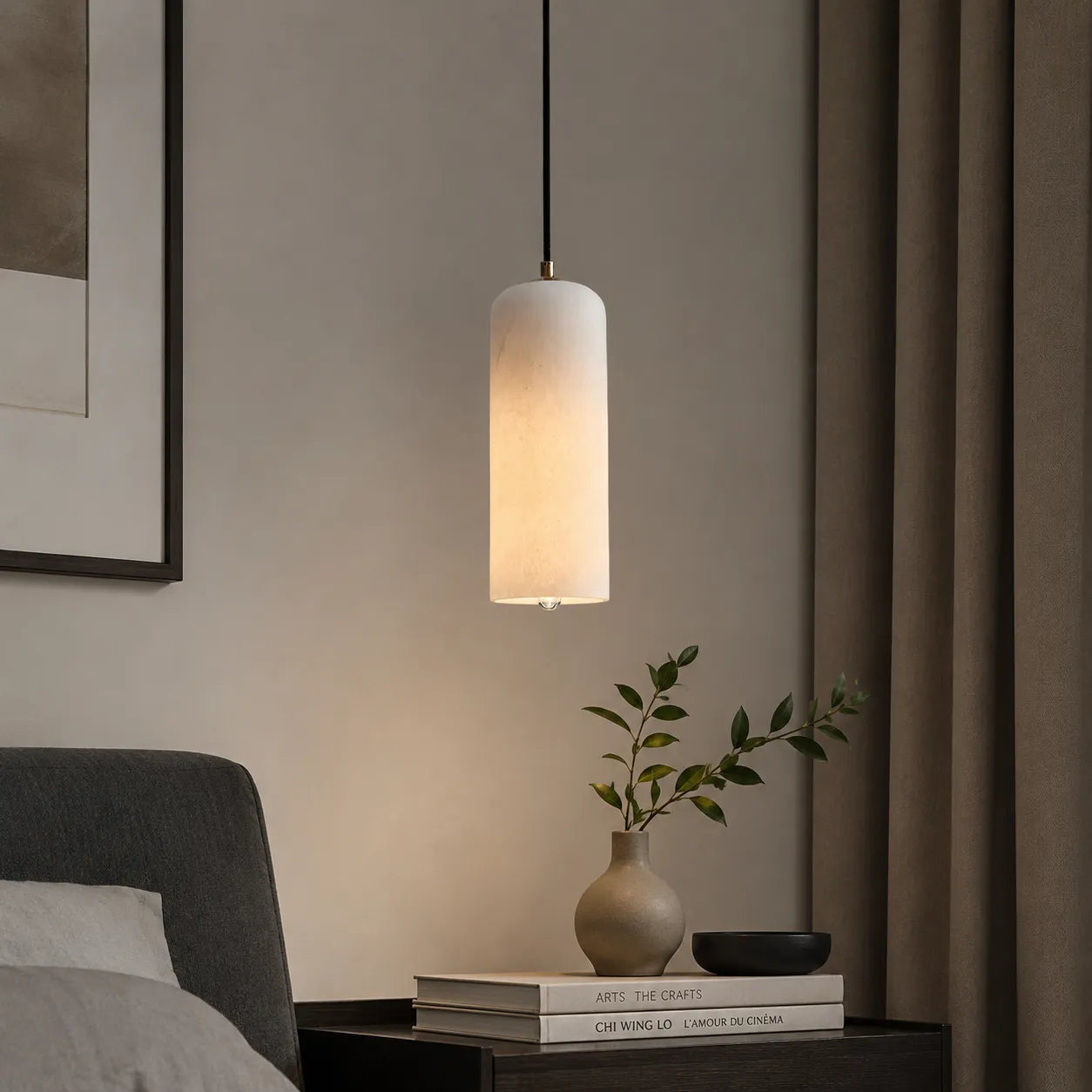 Nordic Modern Alabaster Monty Pendant Light