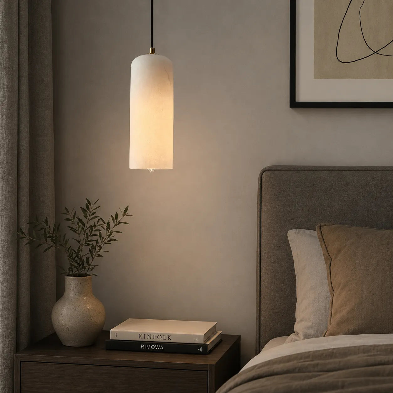 Nordic Modern Alabaster Monty Pendant Light