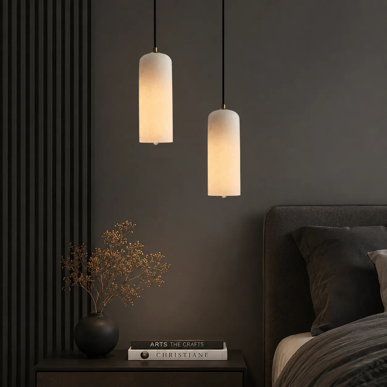 Nordic Modern Alabaster Monty Pendant Light