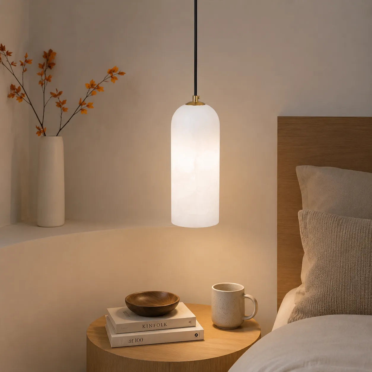 Nordic Modern Alabaster Monty Pendant Light