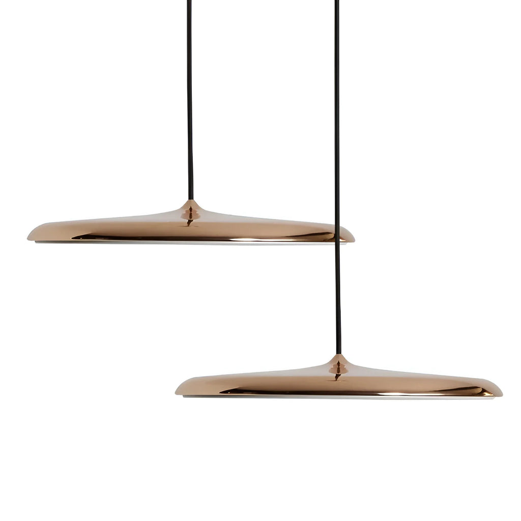 Yelena Modern Metallic Disc LED Pendant Light