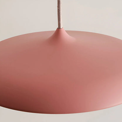 Disc Pendant Light with Sleek Metallic Finish