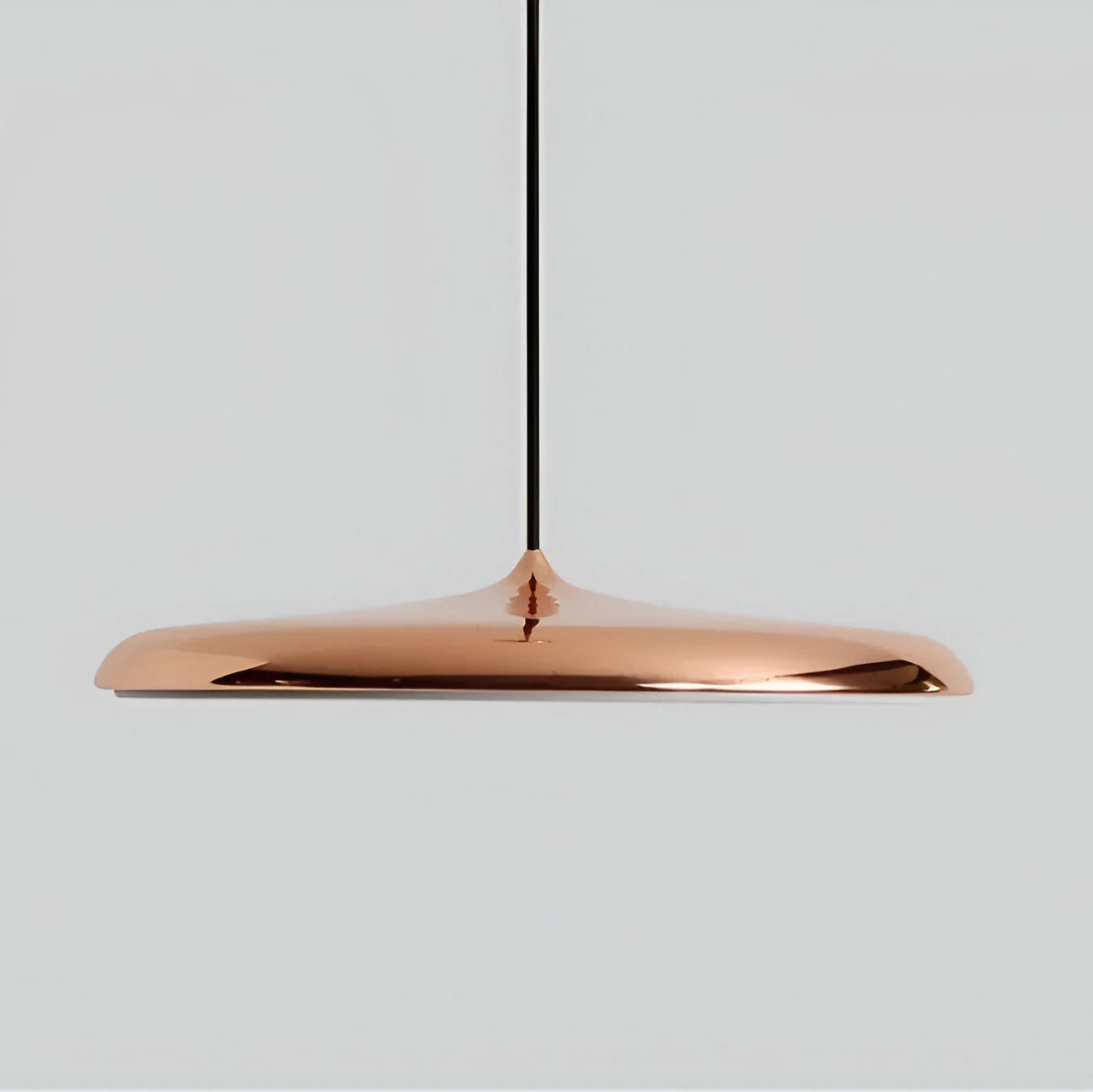 Disc Pendant Light with Sleek Metallic Finish