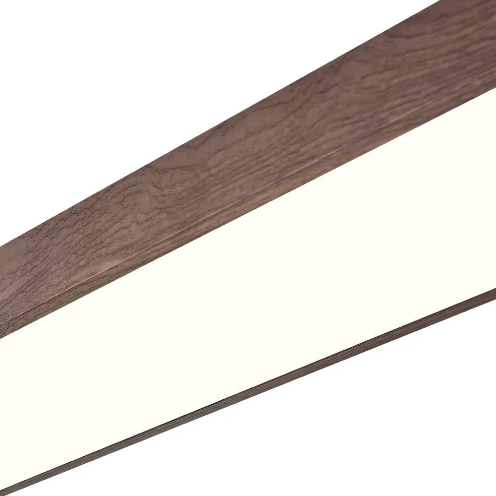 Dimitri Nordic Oval Wood-Grain LED Ceiling Light