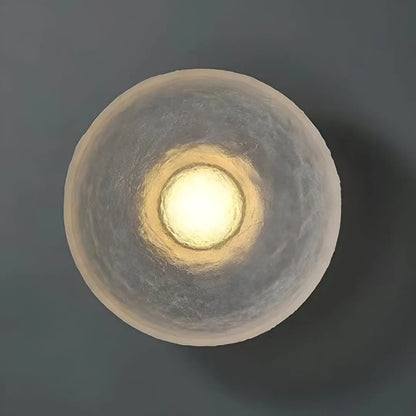 Avara Nordic Resin Round Wall Light