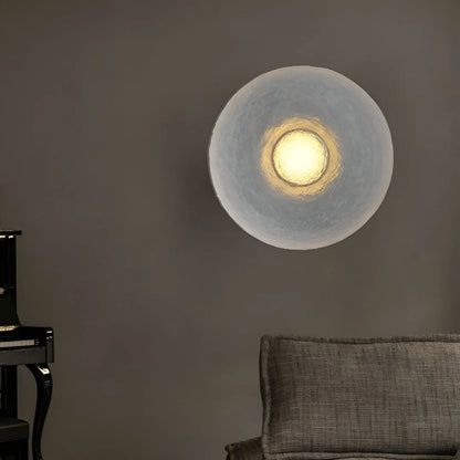 Avara Nordic Resin Round Wall Light