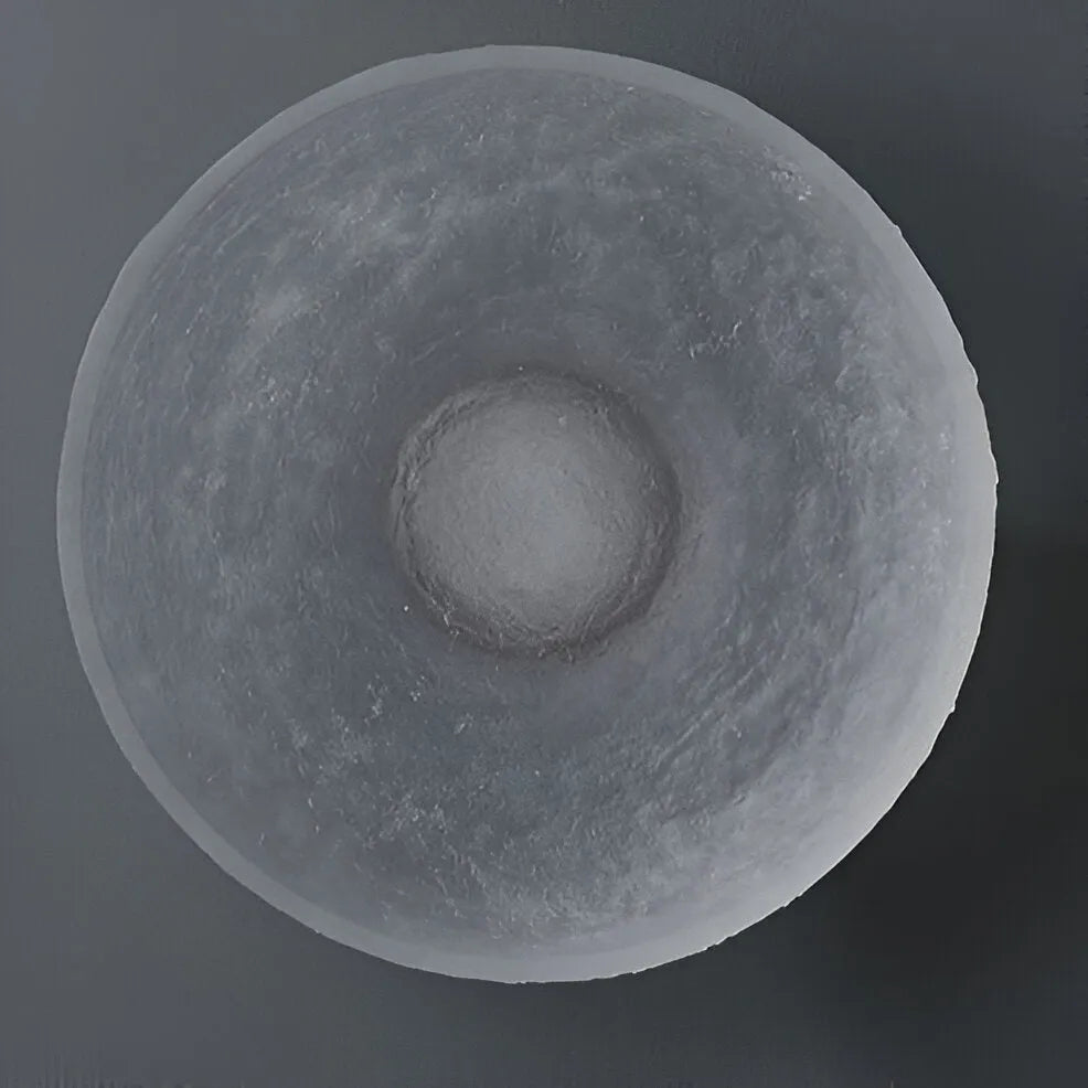 Avara Nordic Textured Resin Round LED Wall Light