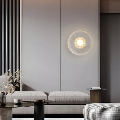 Avara Nordic Resin Round Wall Light