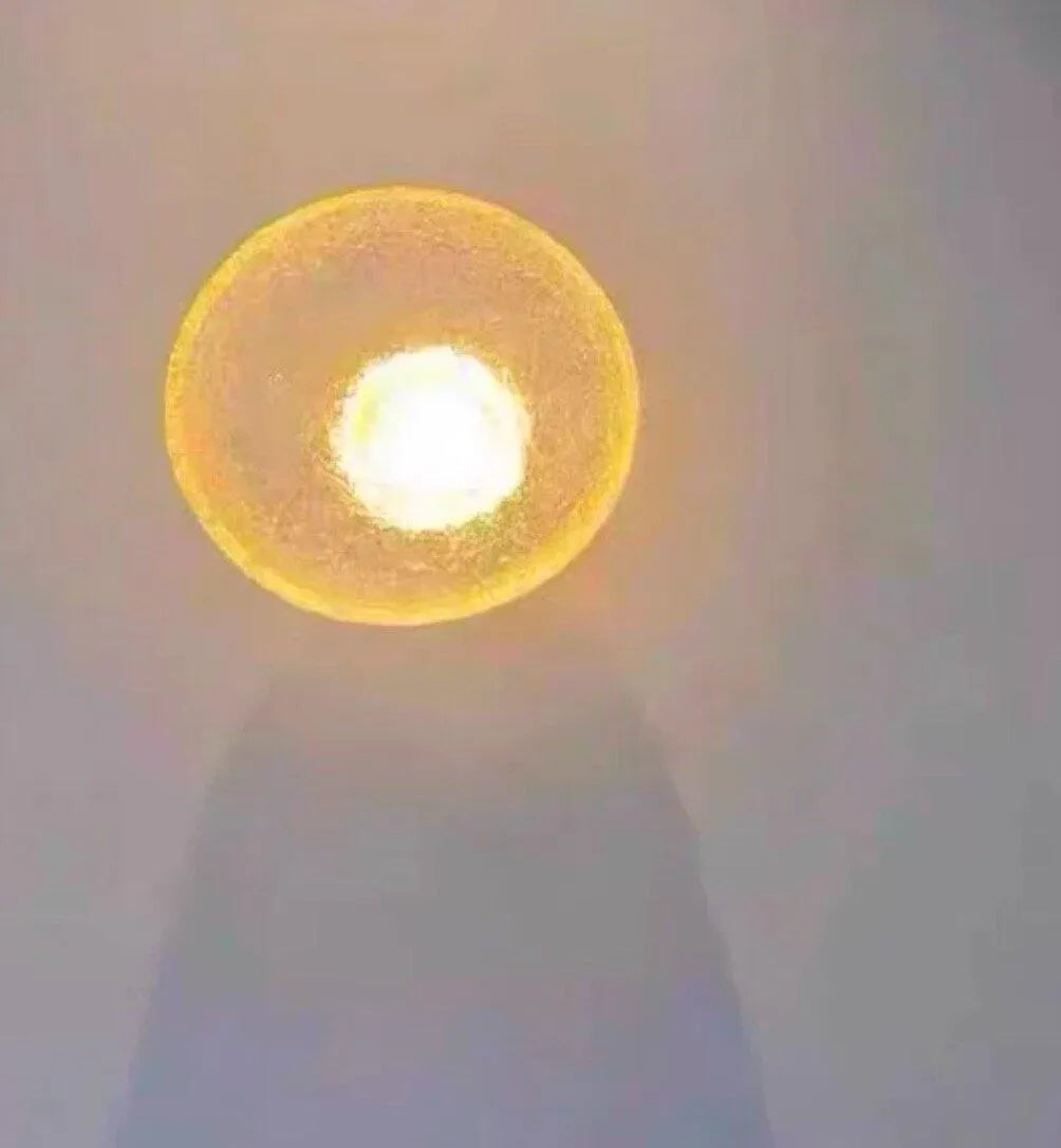 Avara Nordic Textured Resin Round LED Wall Light