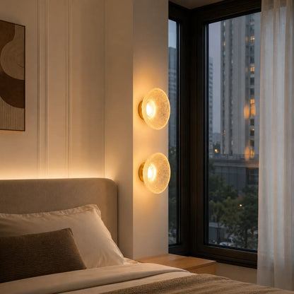 Avara Nordic Resin Round Wall Light