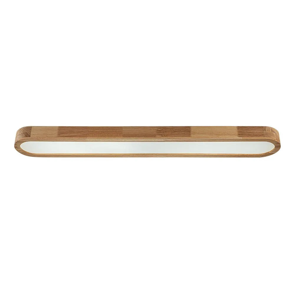 Wallis Nordic Wood Accent Linear LED Ceiling Light