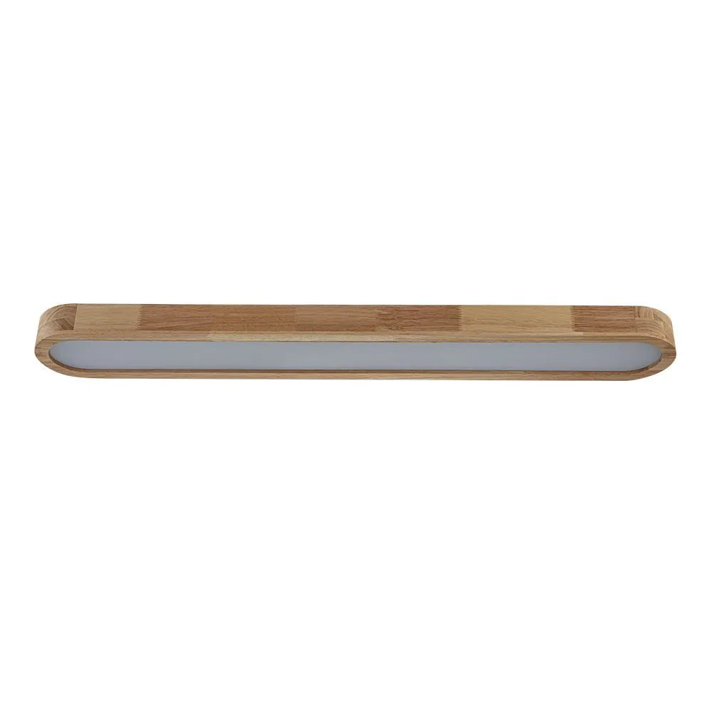 Wallis Nordic Wood Accent Linear LED Ceiling Light