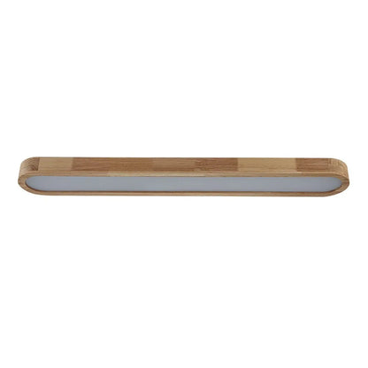 Nordic Wooden Ceiling Light with Slim Linear Form