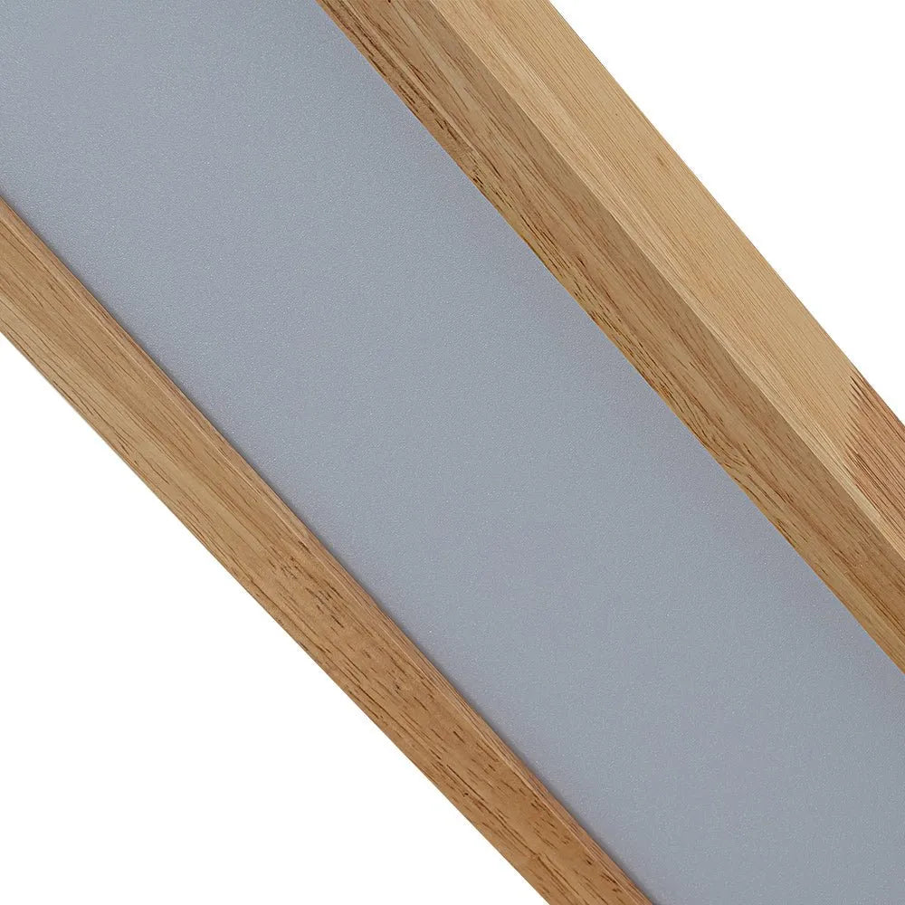 Wallis Nordic Wood Accent Linear LED Ceiling Light