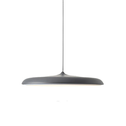 Disc Pendant Light with Sleek Metallic Finish