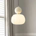 Opaline Bauhaus Ribbed Acrylic Pendant Light