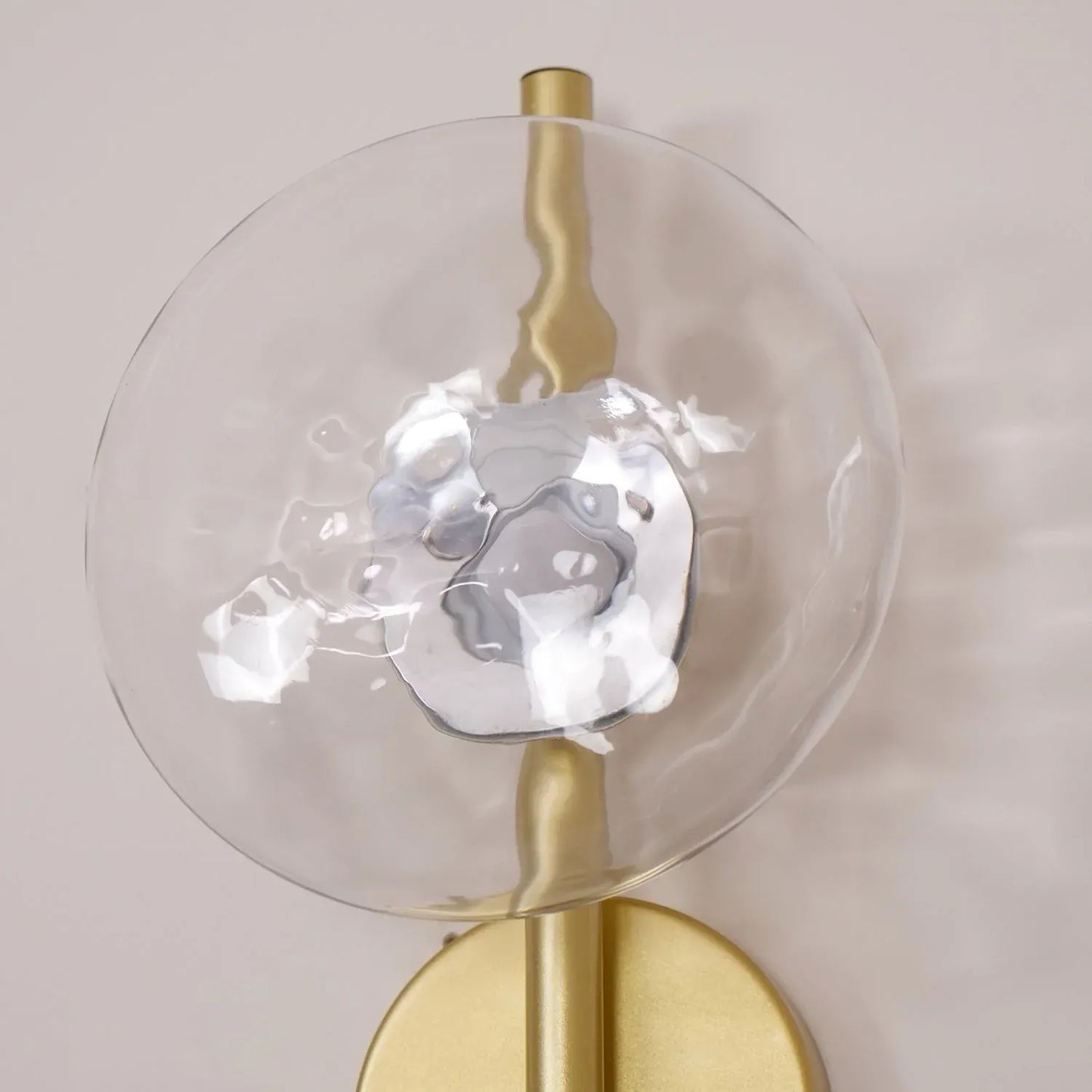 Orb Contemporary Glass Wall Sconce