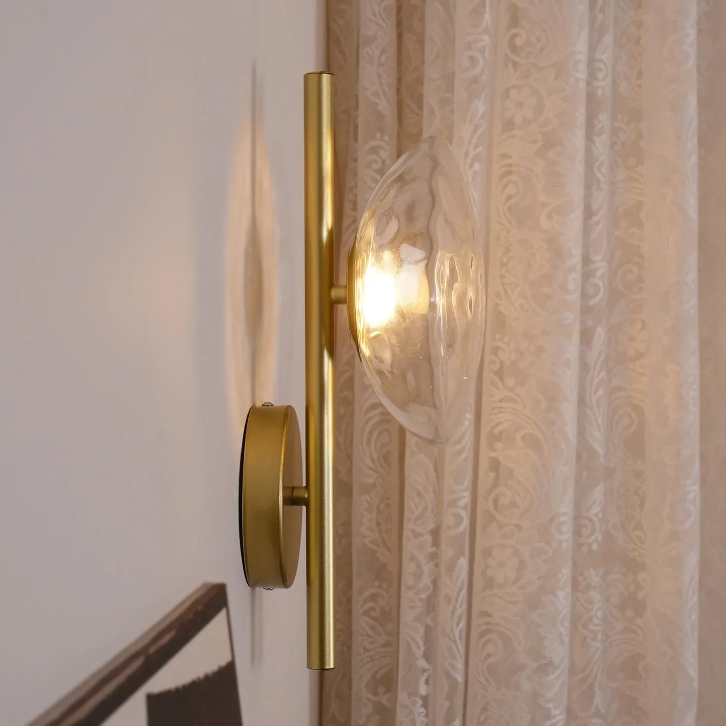 Orb Contemporary Glass Wall Sconce