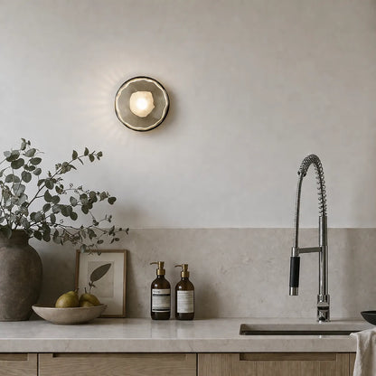 Orb Contemporary Glass Wall Sconce