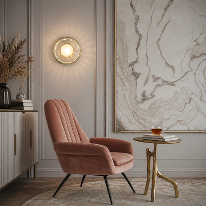 Orb Contemporary Glass Wall Sconce